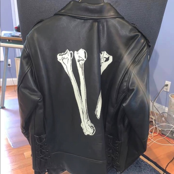 Vlone X Neighborhood Leather Jacket - Picture 2 of 4